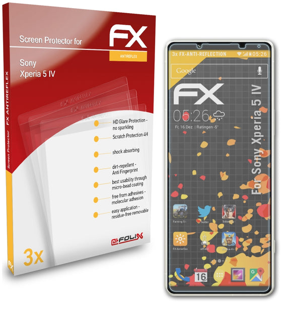 atFoliX FX-Antireflex Displayschutzfolie für Sony Xperia 5 IV