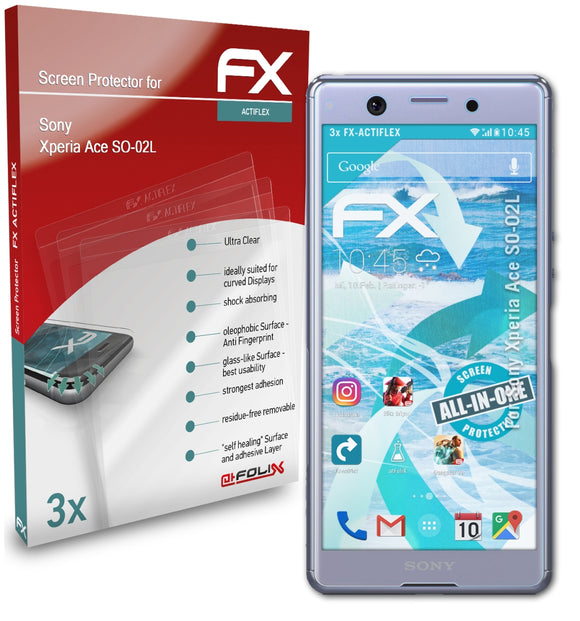 atFoliX FX-ActiFleX Displayschutzfolie für Sony Xperia Ace (SO-02L)