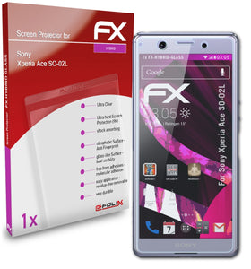 atFoliX FX-Hybrid-Glass Panzerglasfolie für Sony Xperia Ace (SO-02L)