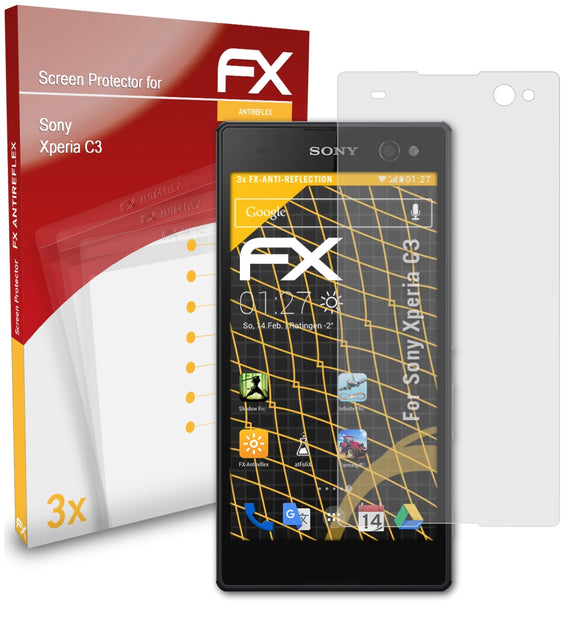 atFoliX FX-Antireflex Displayschutzfolie für Sony Xperia C3