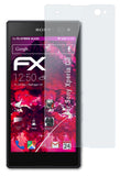 atFoliX Glasfolie kompatibel mit Sony Xperia C3, 9H Hybrid-Glass FX Panzerfolie