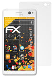 Panzerfolie atFoliX kompatibel mit Sony Xperia C4, entspiegelnde und stoßdämpfende FX (3X)