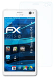 Schutzfolie atFoliX kompatibel mit Sony Xperia C4, ultraklare FX (3X)