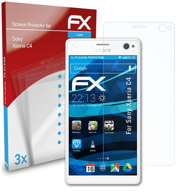 atFoliX FX-Clear Schutzfolie für Sony Xperia C4