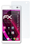 Glasfolie atFoliX kompatibel mit Sony Xperia C4, 9H Hybrid-Glass FX