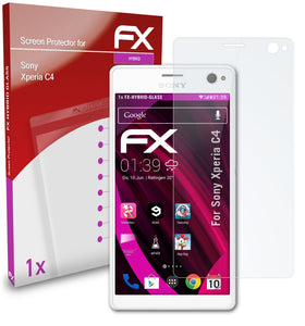 atFoliX FX-Hybrid-Glass Panzerglasfolie für Sony Xperia C4