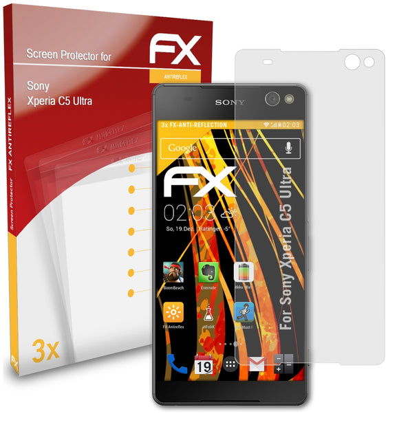 atFoliX FX-Antireflex Displayschutzfolie für Sony Xperia C5 Ultra