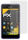 Panzerfolie atFoliX kompatibel mit Sony Xperia E1, entspiegelnde und stoßdämpfende FX (3X)