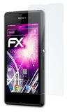 Glasfolie atFoliX kompatibel mit Sony Xperia E3, 9H Hybrid-Glass FX