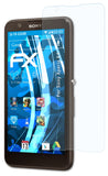 atFoliX Schutzfolie kompatibel mit Sony Xperia E4, ultraklare FX Folie (3X)