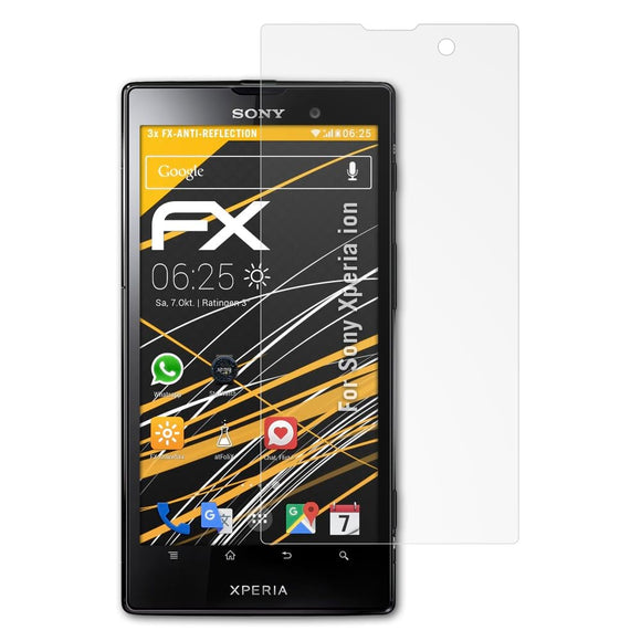 atFoliX FX-Antireflex Displayschutzfolie für Sony Xperia ion