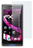 Glasfolie atFoliX kompatibel mit Sony Xperia L, 9H Hybrid-Glass FX