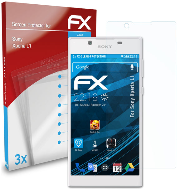 atFoliX FX-Clear Schutzfolie für Sony Xperia L1