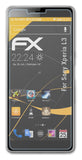 Panzerfolie atFoliX kompatibel mit Sony Xperia L3, entspiegelnde und stoßdämpfende FX (3X)