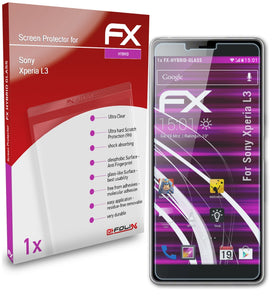 atFoliX FX-Hybrid-Glass Panzerglasfolie für Sony Xperia L3