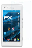 Schutzfolie atFoliX kompatibel mit Sony Xperia M, ultraklare FX (3X)