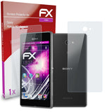 atFoliX FX-Hybrid-Glass Panzerglasfolie für Sony Xperia M2 Aqua