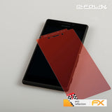 Panzerfolie atFoliX kompatibel mit Sony Xperia M2, entspiegelnde und stoßdämpfende FX (3er Set)