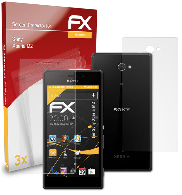 atFoliX FX-Antireflex Displayschutzfolie für Sony Xperia M2