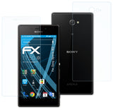 Schutzfolie atFoliX kompatibel mit Sony Xperia M2, ultraklare FX (3er Set)