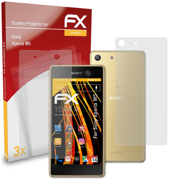 atFoliX FX-Antireflex Displayschutzfolie für Sony Xperia M5