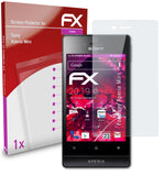 atFoliX FX-Hybrid-Glass Panzerglasfolie für Sony Xperia Miro