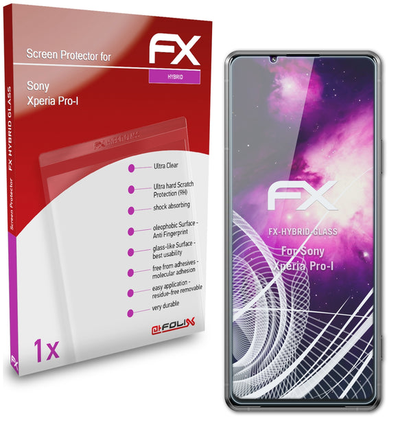 atFoliX FX-Hybrid-Glass Panzerglasfolie für Sony Xperia Pro-I