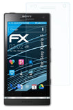 atFoliX Schutzfolie kompatibel mit Sony Xperia S, ultraklare FX Folie (3X)