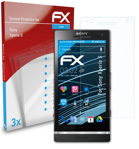 atFoliX FX-Clear Schutzfolie für Sony Xperia S