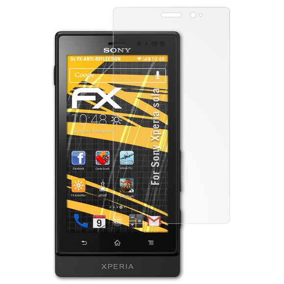 atFoliX FX-Antireflex Displayschutzfolie für Sony Xperia sola