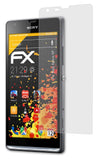 Panzerfolie atFoliX kompatibel mit Sony Xperia SP, entspiegelnde und stoßdämpfende FX (3X)