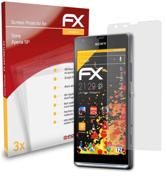 atFoliX FX-Antireflex Displayschutzfolie für Sony Xperia SP