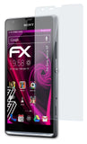 Glasfolie atFoliX kompatibel mit Sony Xperia SP, 9H Hybrid-Glass FX