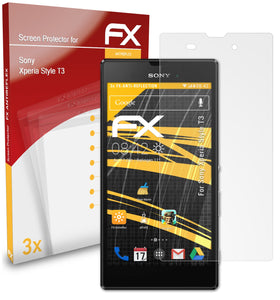 atFoliX FX-Antireflex Displayschutzfolie für Sony Xperia Style (T3)