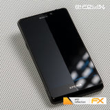 Panzerfolie atFoliX kompatibel mit Sony Xperia T (Mint), entspiegelnde und stoßdämpfende FX (3X)