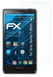 Schutzfolie atFoliX kompatibel mit Sony Xperia T (Mint), ultraklare FX (3X)