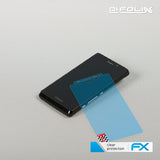 Schutzfolie atFoliX kompatibel mit Sony Xperia T (Mint), ultraklare FX (3X)