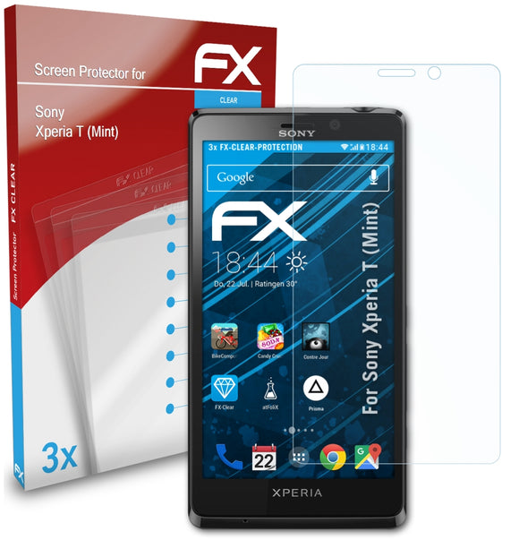 atFoliX FX-Clear Schutzfolie für Sony Xperia T (Mint)