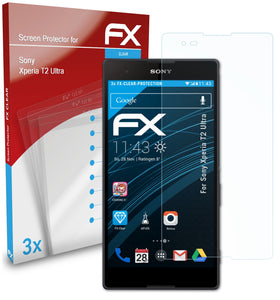 atFoliX FX-Clear Schutzfolie für Sony Xperia T2 Ultra