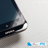 atFoliX Schutzfolie kompatibel mit Sony Xperia tipo dual, ultraklare FX Folie (3X)