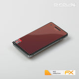 Panzerfolie atFoliX kompatibel mit Sony Xperia V, entspiegelnde und stoßdämpfende FX (3X)