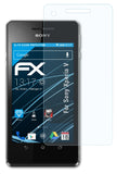 Schutzfolie atFoliX kompatibel mit Sony Xperia V, ultraklare FX (3X)