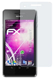 Glasfolie atFoliX kompatibel mit Sony Xperia V, 9H Hybrid-Glass FX