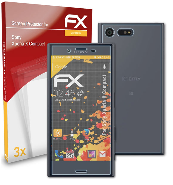 atFoliX FX-Antireflex Displayschutzfolie für Sony Xperia X Compact