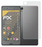 Panzerfolie atFoliX kompatibel mit Sony Xperia X, entspiegelnde und stoßdämpfende FX (3er Set)