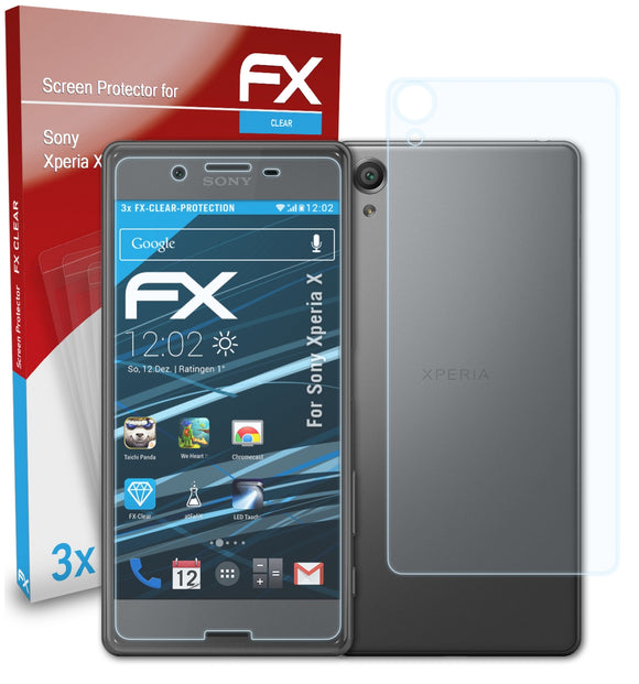 atFoliX FX-Clear Schutzfolie für Sony Xperia X