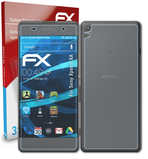 atFoliX FX-Clear Schutzfolie für Sony Xperia XA