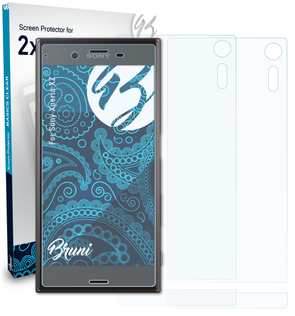 Bruni Basics-Clear Displayschutzfolie für Sony Xperia XZ