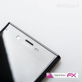 Glasfolie atFoliX kompatibel mit Sony Xperia XZ, 9H Hybrid-Glass FX (1er Set)