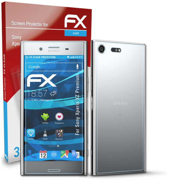atFoliX FX-Clear Schutzfolie für Sony Xperia XZ Premium